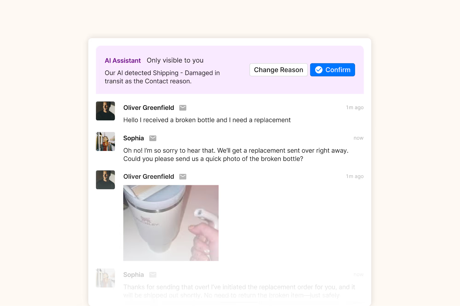 Gorgias AI automatically detects tickets and assigns them with the proper tag