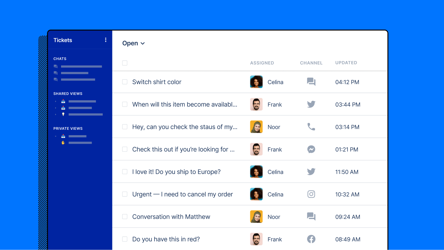 Omnichannel customer service