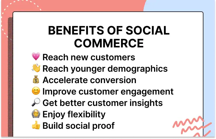 Benefits of social commerce