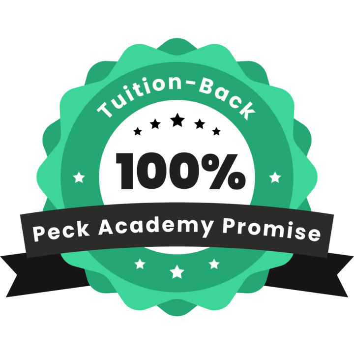 Peck Academy Promise Badge: 100% Tuition Back