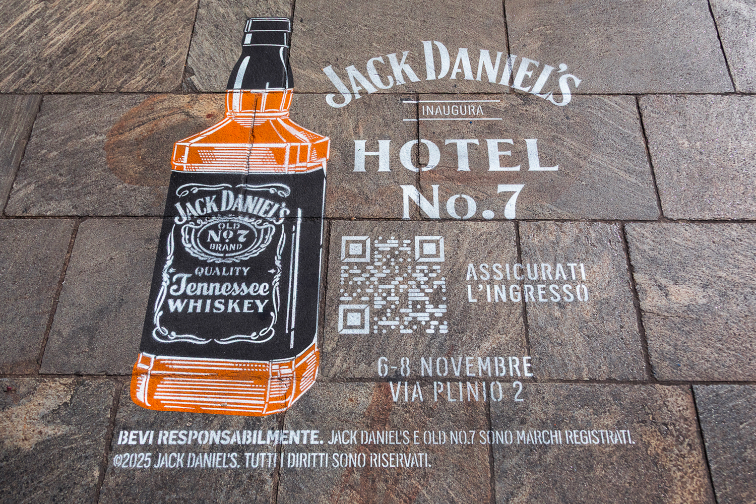 graffiti pubblicitari Jack Daniel's
