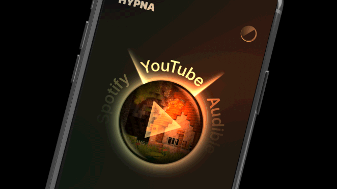 A close up of the yoga app, showing the user set up
