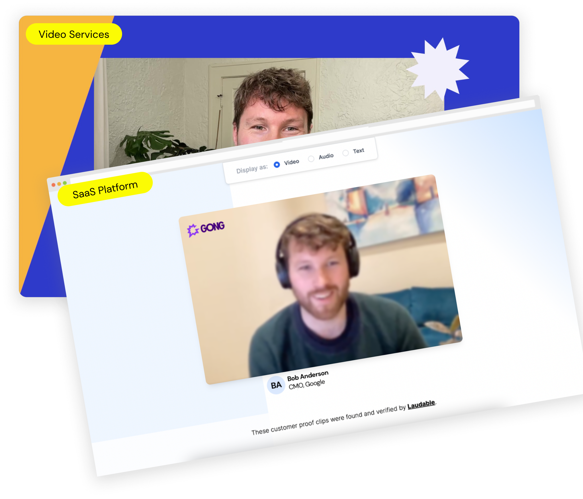 Laudable - B2B Testimonials & Advocates & Case Studies with AI logo