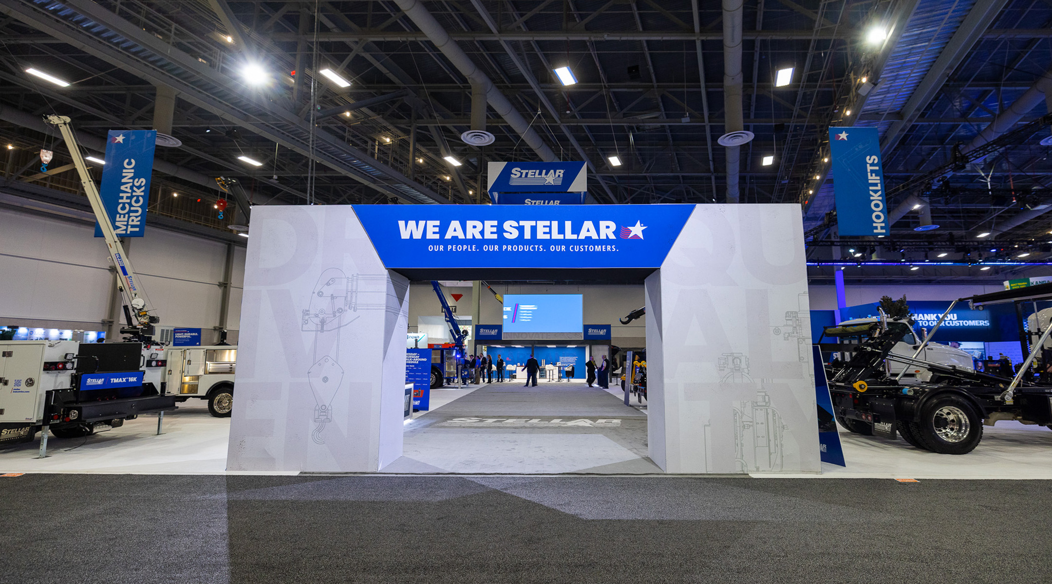 Entrance to the Stellar trade show booth. 