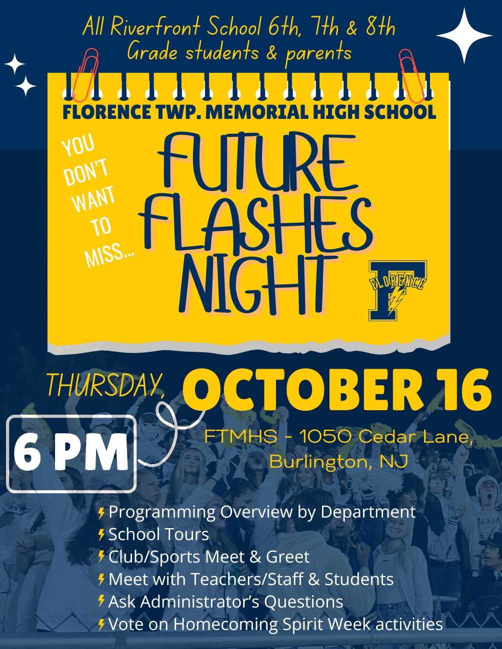 Future Flashes night announcement
