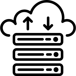Icon of cloud server stack