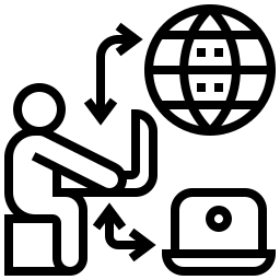 Icon of someone trying to get online