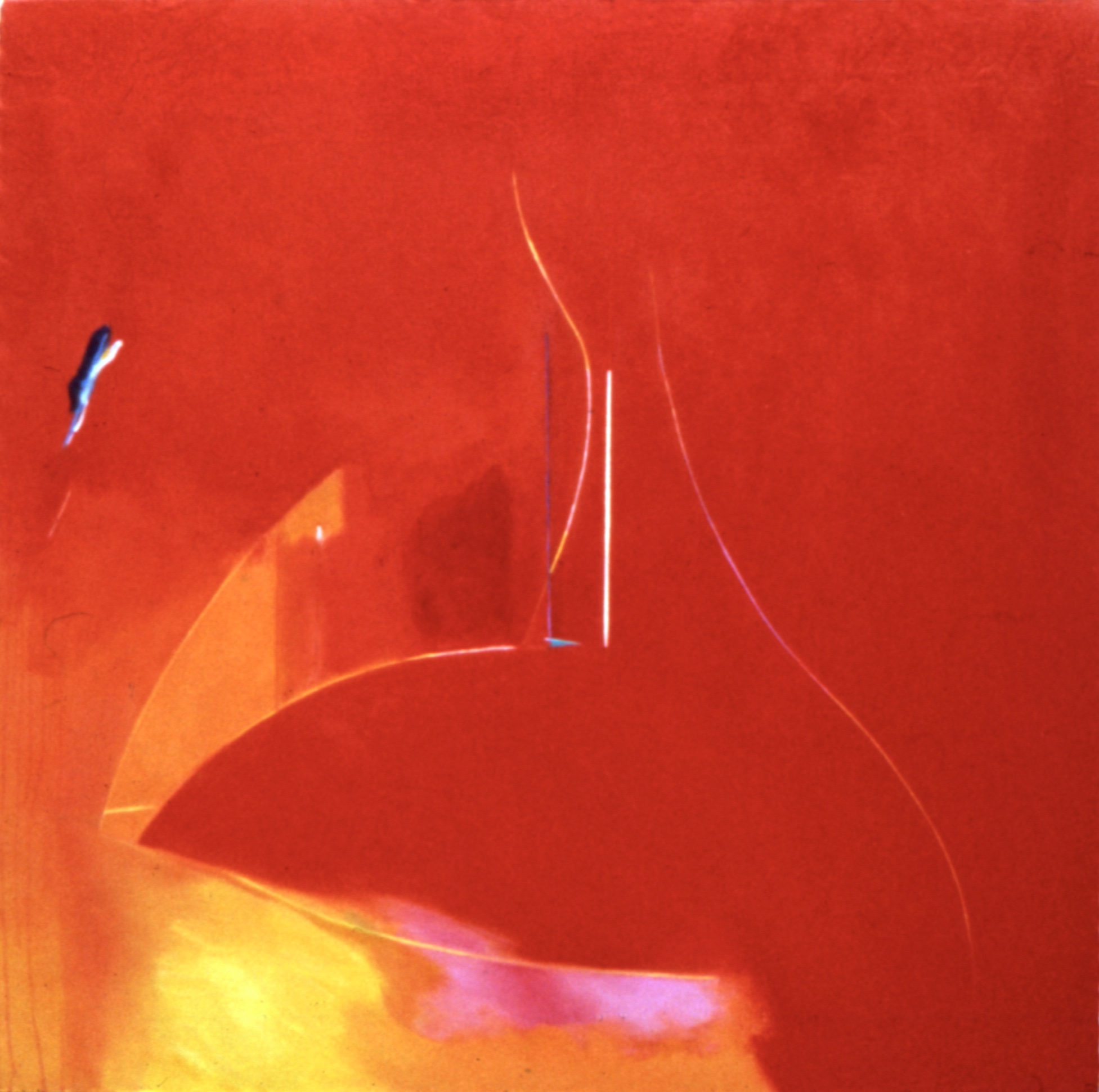 Stravinsky Red • Oil on Canvas, 60” x 60” • 1978 • Private Collection