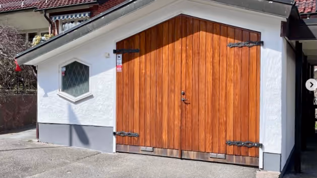 Nymålad fasad villa