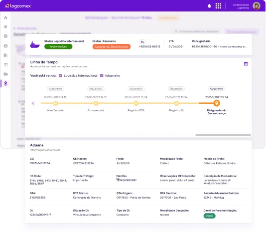 visibility logcomex - plataforma