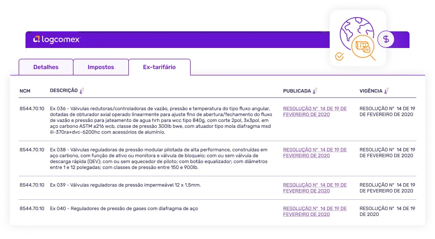 Logcomex importadores gif animado sobre a plataforma