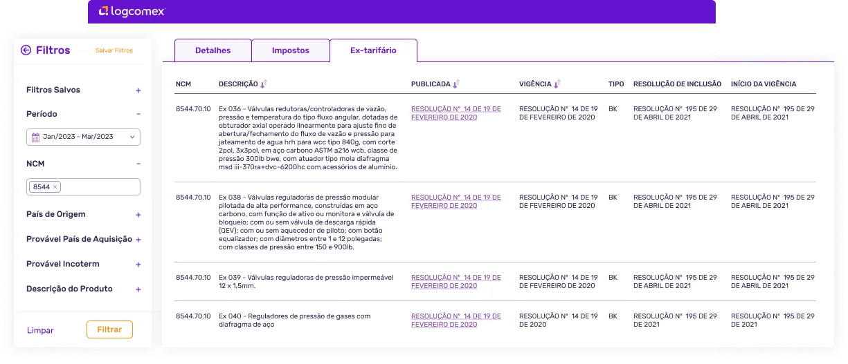 Logcomex importadores gif animado sobre a plataforma