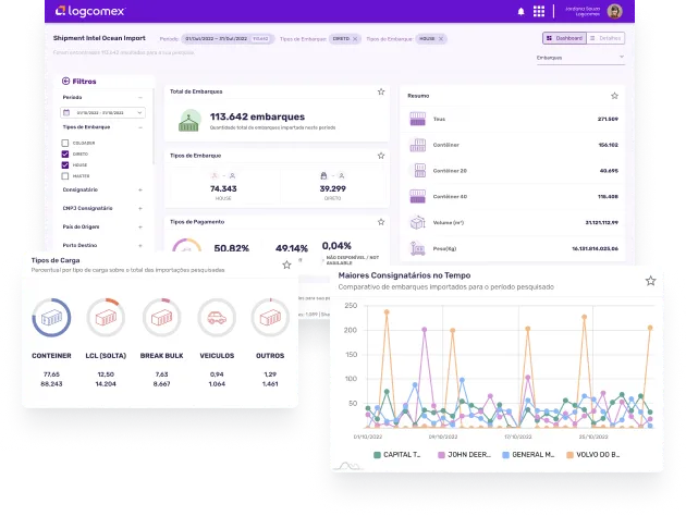 shipment search ocean importe