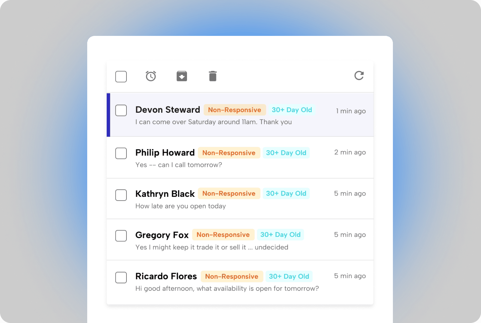 Smart CRm scanning