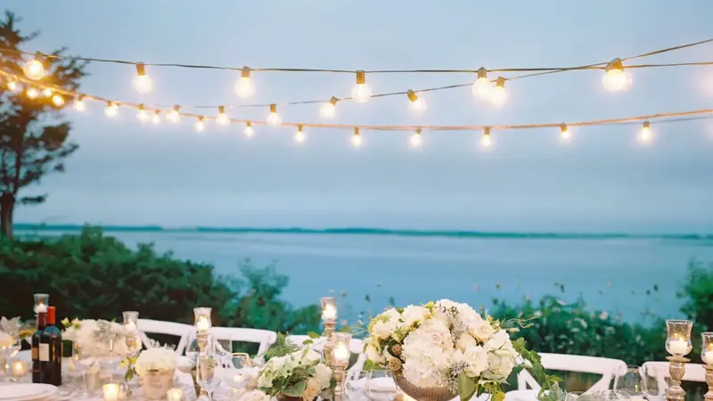 Perth DJ Hire setup at a wedding reception outdoors in Western Australia