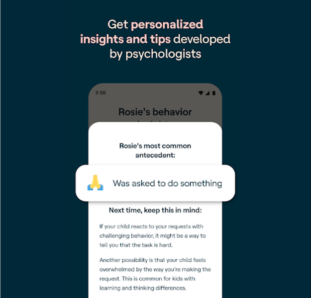 "Get personalized insights and tips developed by psychologists"