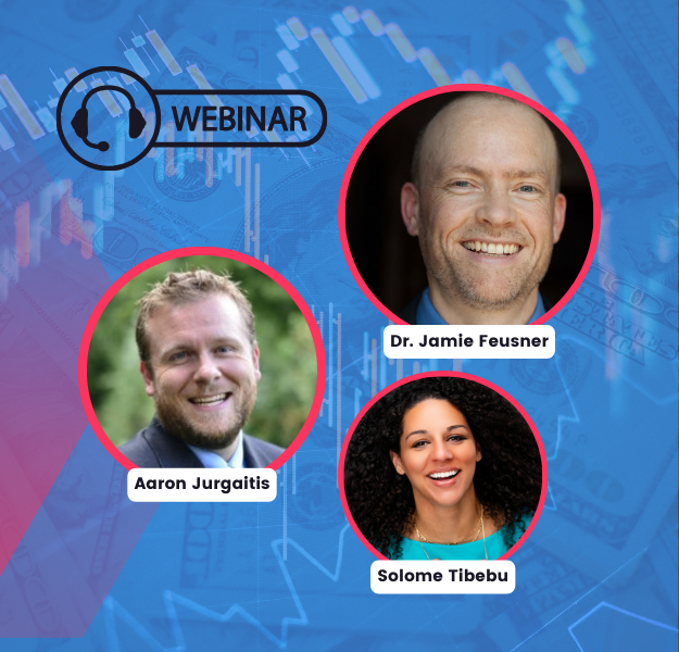 Headshot images of Aaron Jurgaitis, Solome Tibebu, and Dr. Jamie Feusner.