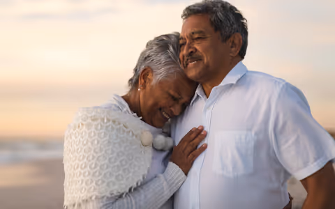 Couple on beach