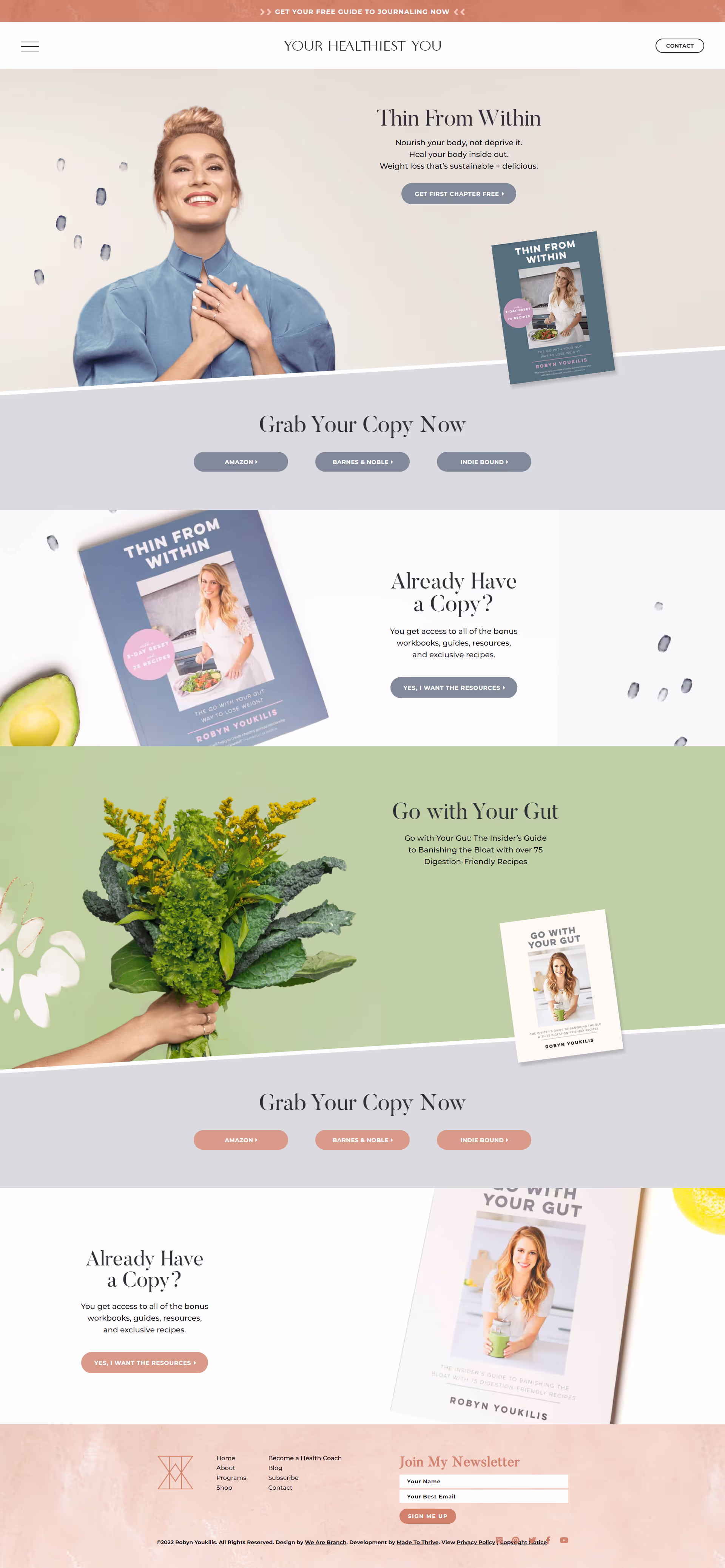 Your Healthiest You - Kartra Web Design 