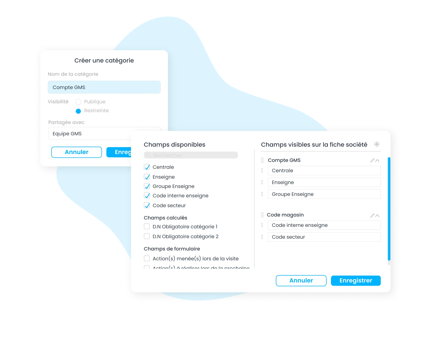 visibilité des champs dans la page admin