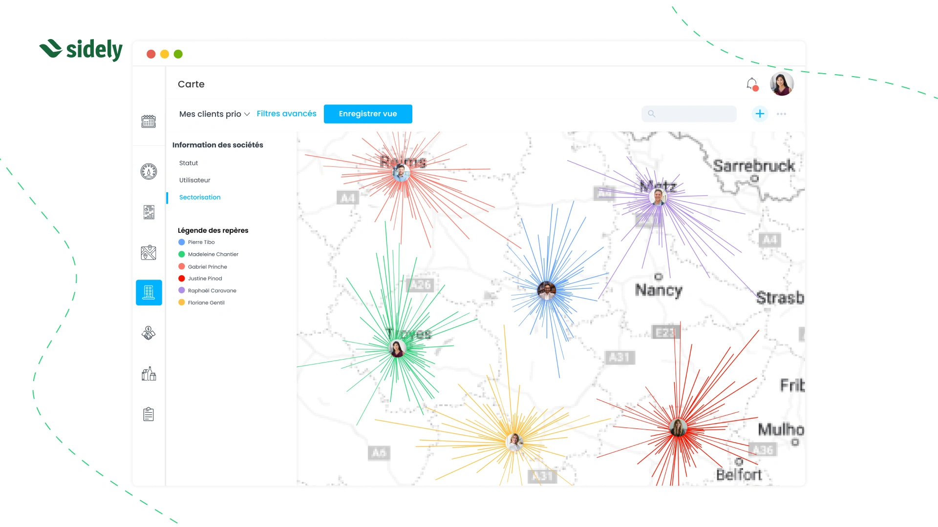 Sectorisation des points de vente