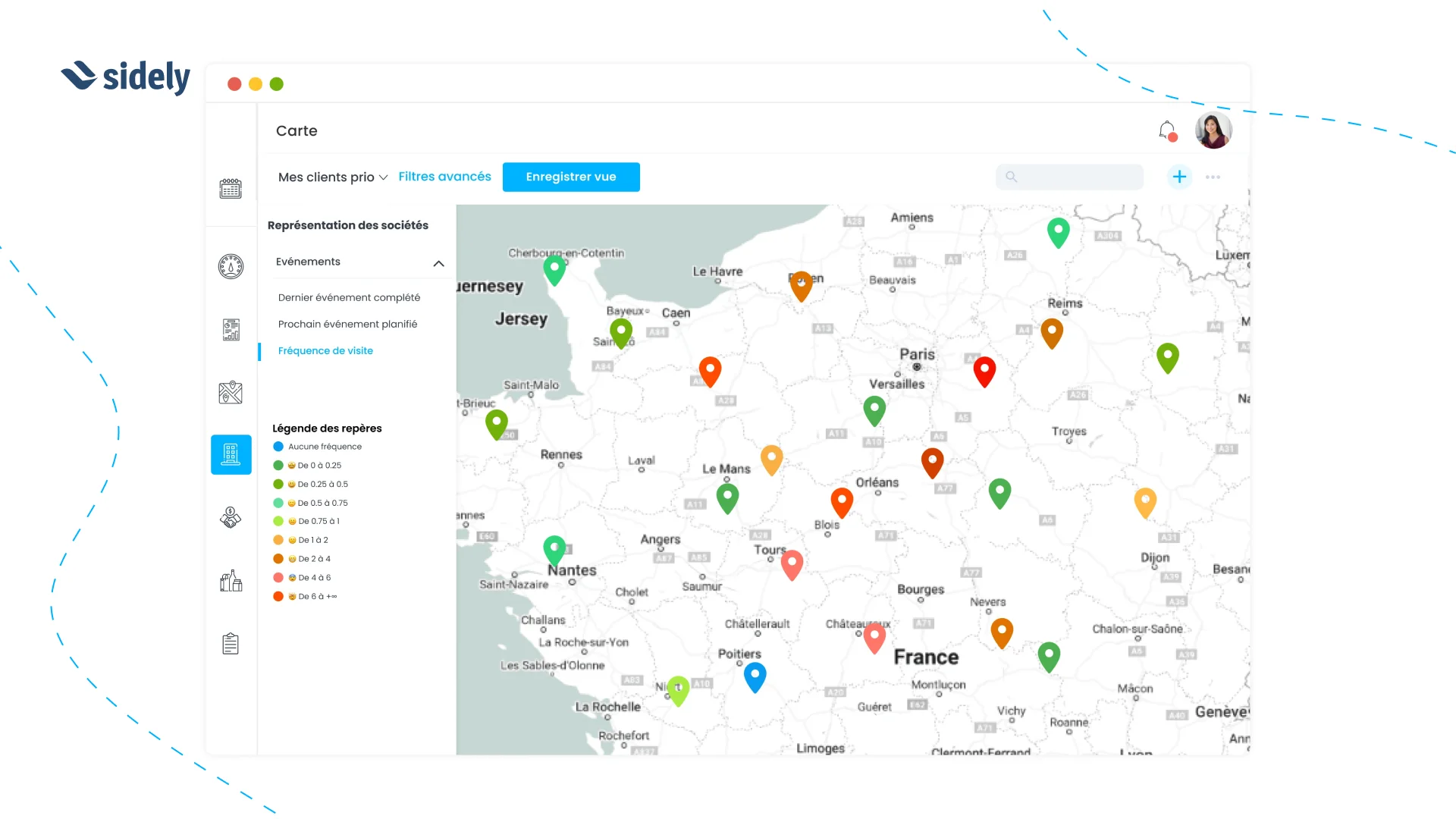 Adaptation pression commerciale avec fréquence d'événements