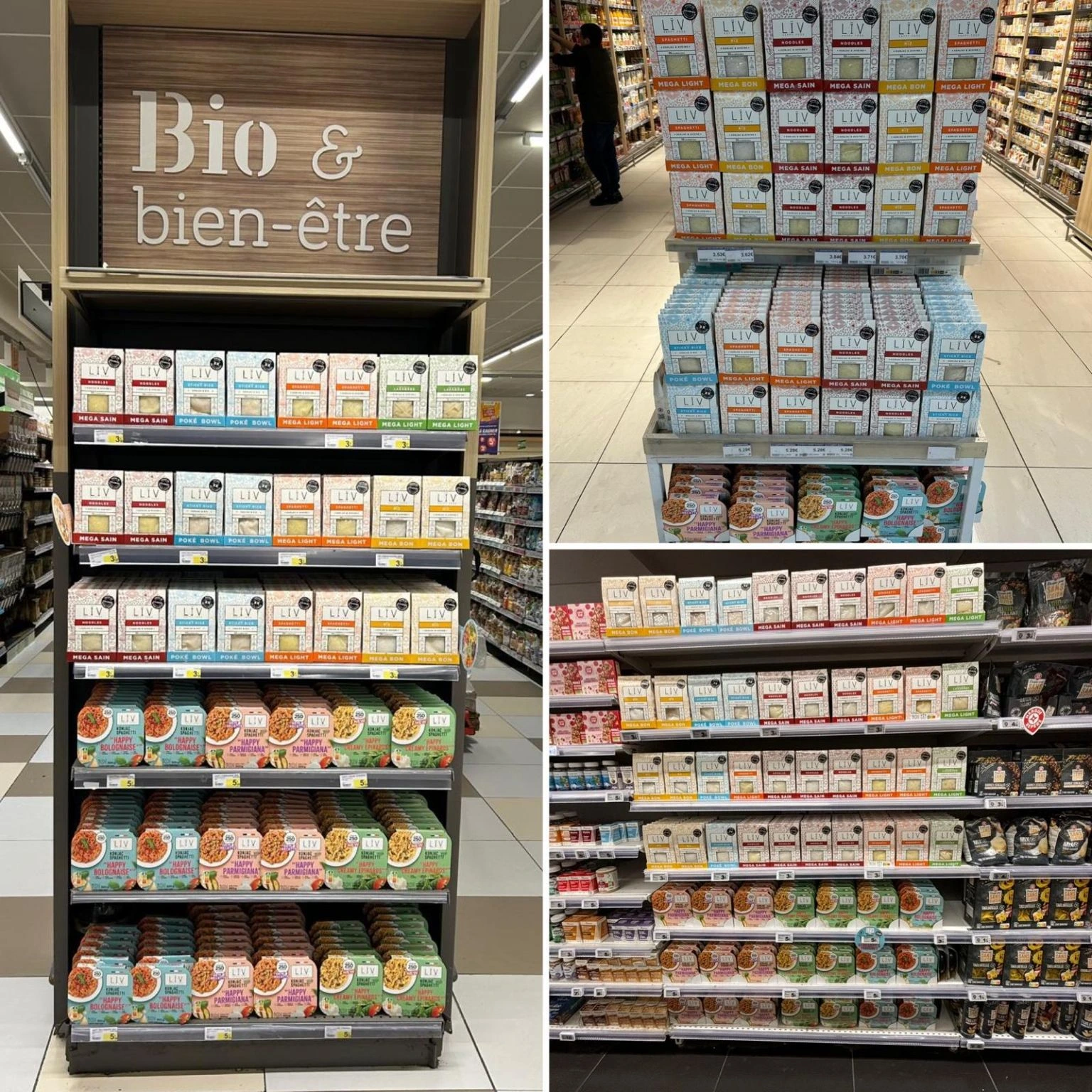 Implantation en tête de gondole pour Liv Happy Food