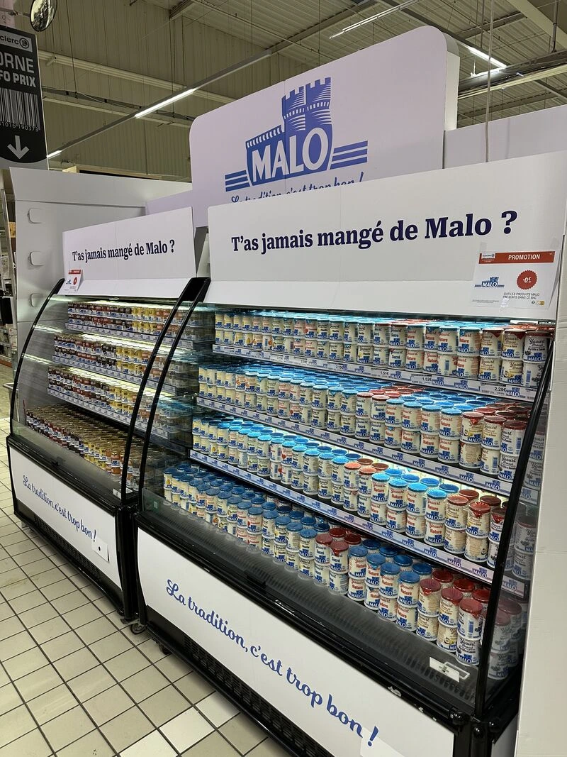 Exemple d'implantation dédiée ou hors rayon pour Malo