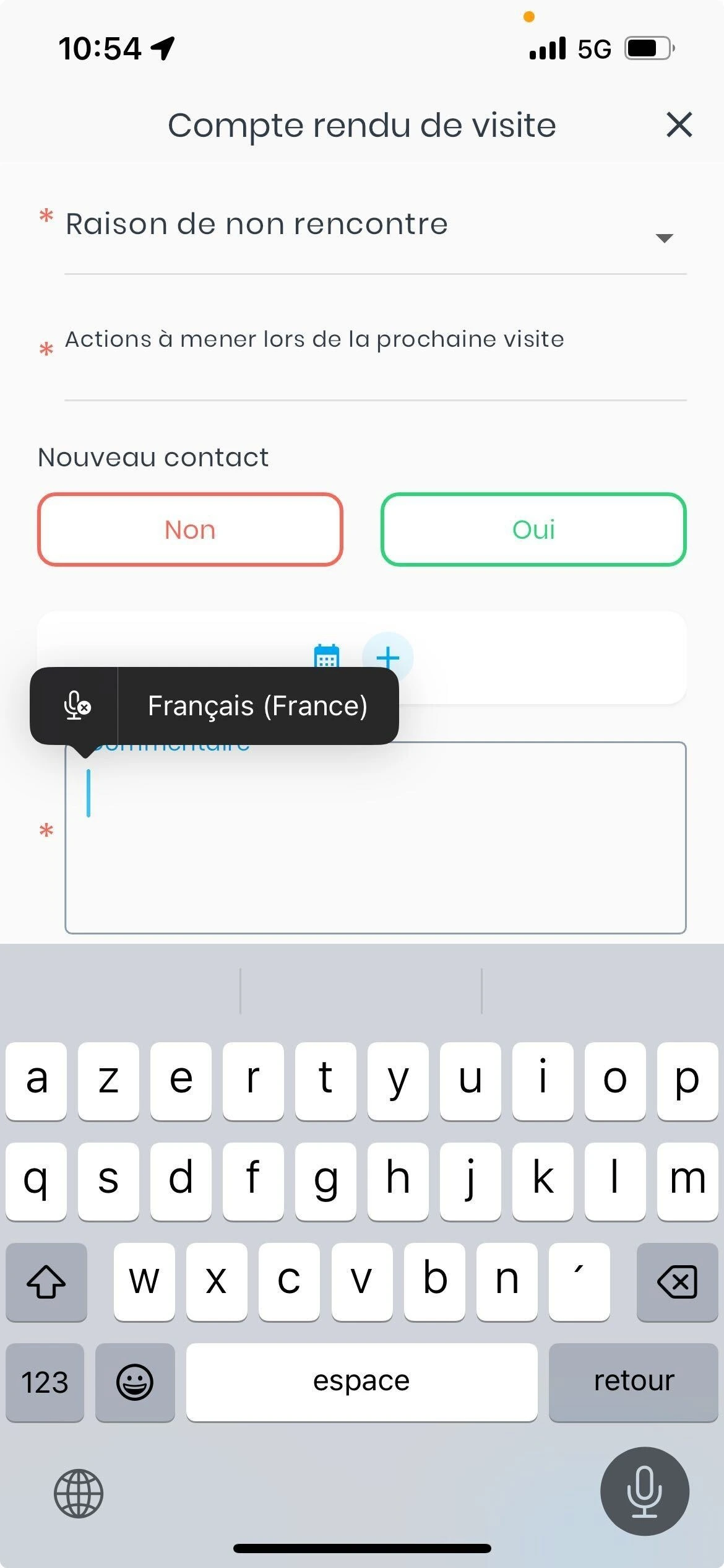 prise de note vocale crm