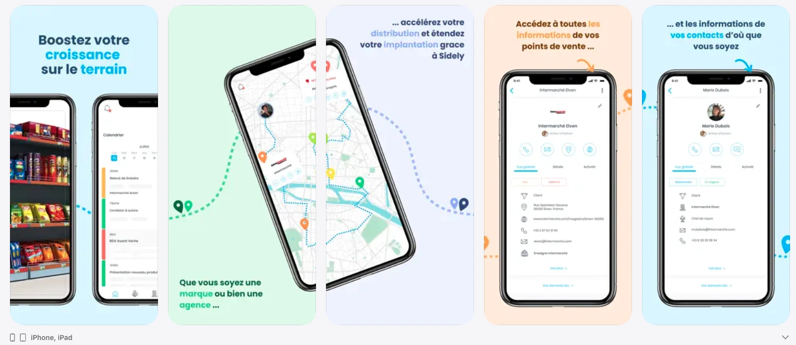 Capture d’écran de la solution Sidely pro sur l’app store
