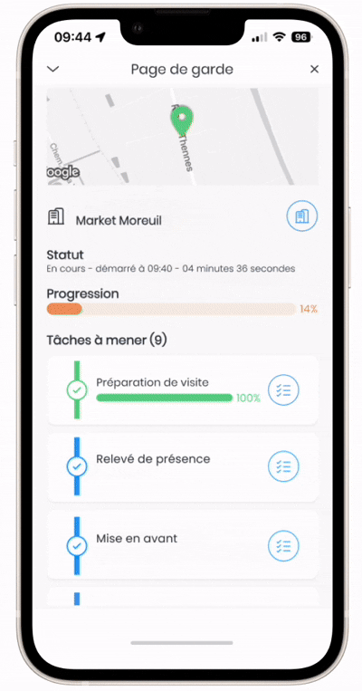 exemple de relevé de présence crm