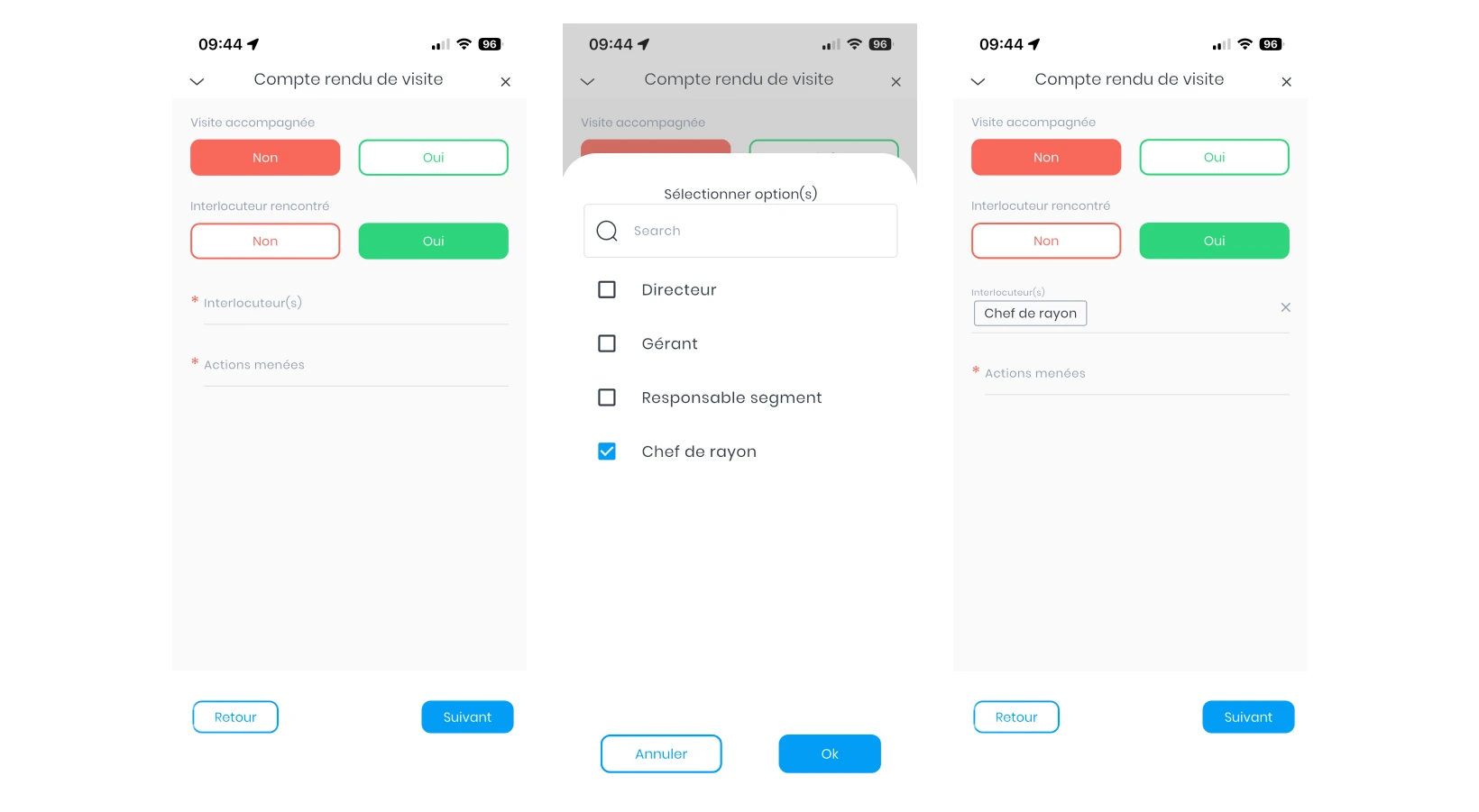 exemple de relevé terrain avec compte rendu de visite
