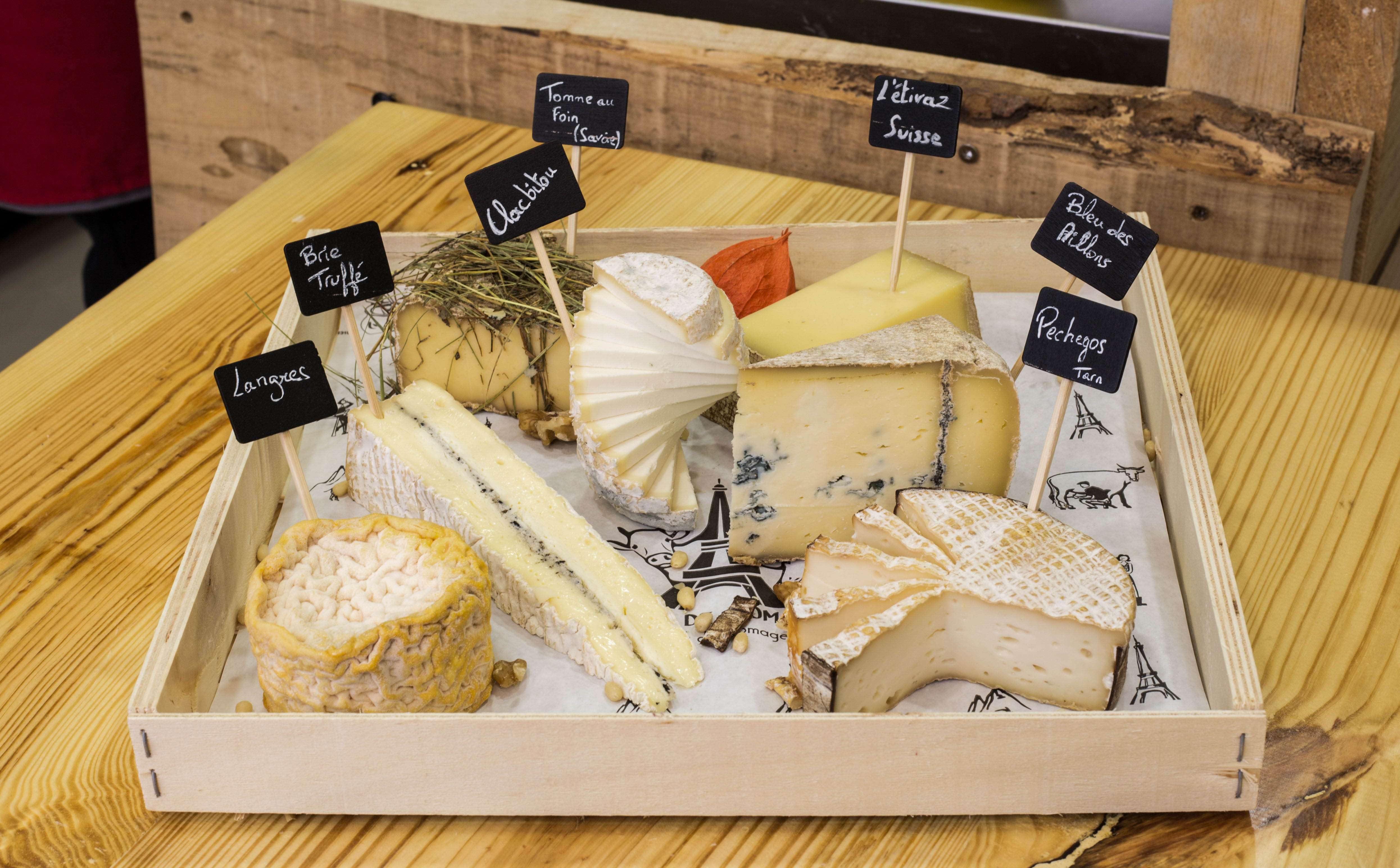 Plateau de dégustation de fromages chez Paroles de Fromagers