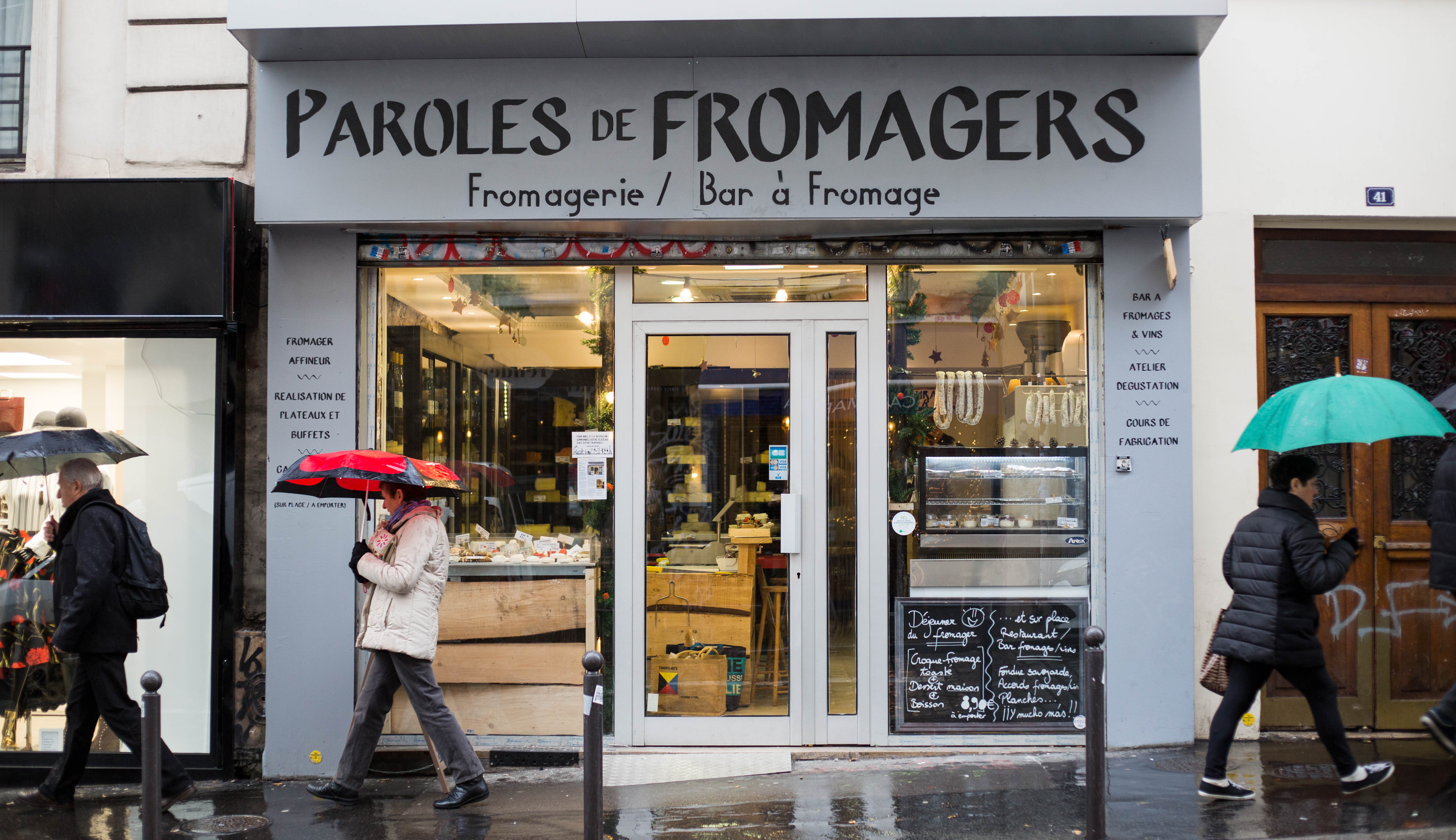 Devanture de la boutique Paroles de Fromagers