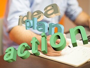 Idea, Plan, Action Words