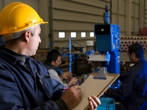 Supervisor Conducting Industrial Safety Audit