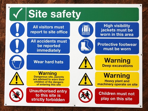 Site Safety Warning Sign