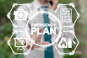 Emergency action plan graphic.