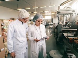 The quality team in an industrial facility.