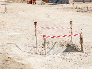 Floor Hole on Construction Site