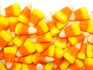 A pile of candy corn.