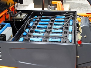 Forklift batteries.