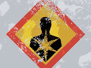 A graphic that indicates a biological health hazard warning.