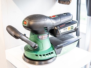 Battery-Powered Sander on Display