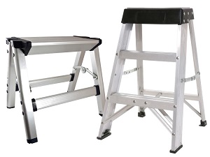 Two kinds of folding step stools.
