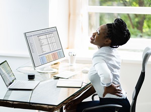 Office Worker Experiencing Back Pain
