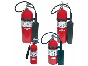 Carbon Dioxide Fire Extinguishers in Various Sizes