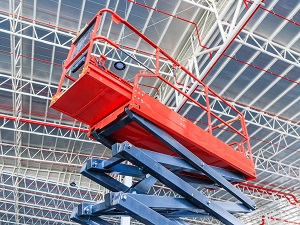 Raised Scissor Lift