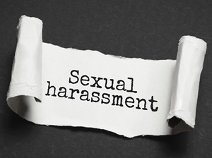 A piece of paper with the words Sexual Harassment typed on it.