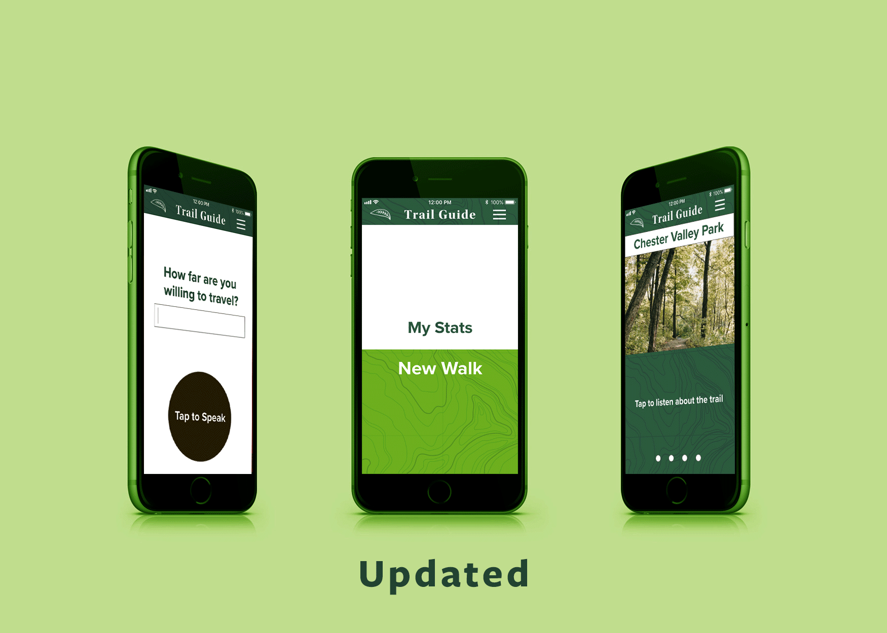 the updated version of the app